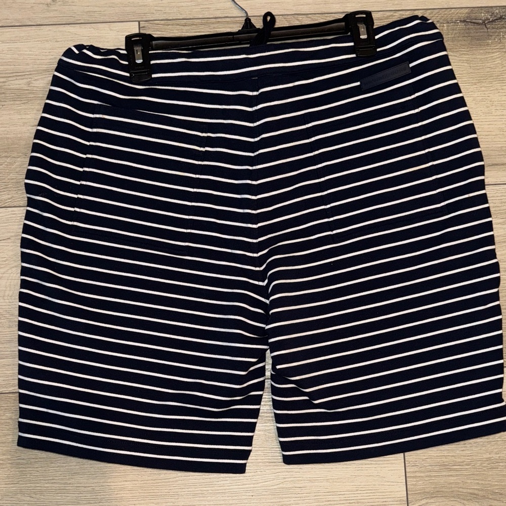 Michael Kors Navy and White Striped Men's Shorts - Picture 4 of 5